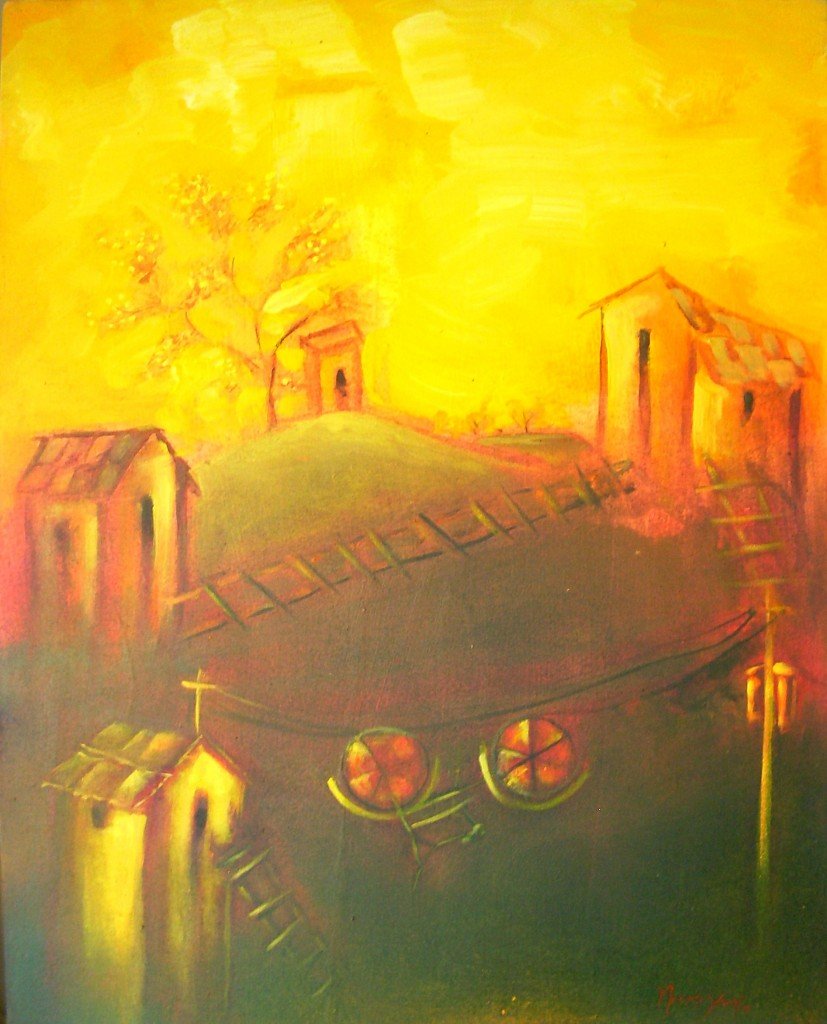 Rivera del Ozama 20x24 by Noemi Yan